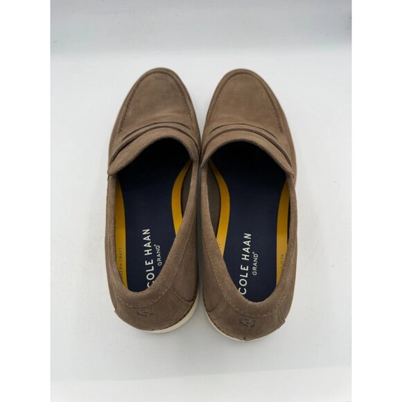 Cole Haan Flexgrand+ Men\'s Suede Penny Loafers, Color: Truffle main image 7